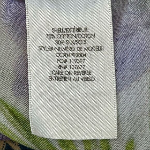 Alice + Olivia Purple and Green Floral Blouse - Picture 10 of 12